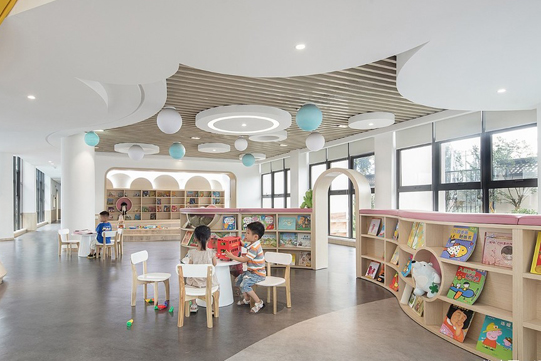 廣州設計裝修公司洞頭區靈昆幼兒園裝飾設計案例